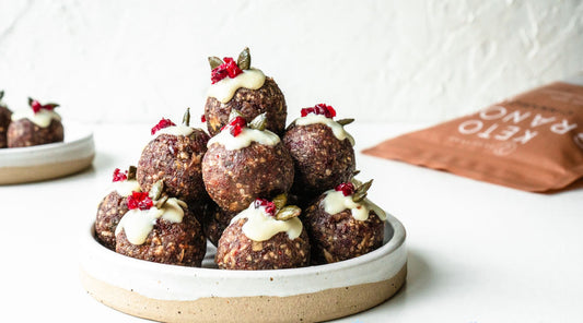 Christmas pudding energy balls keto recipe