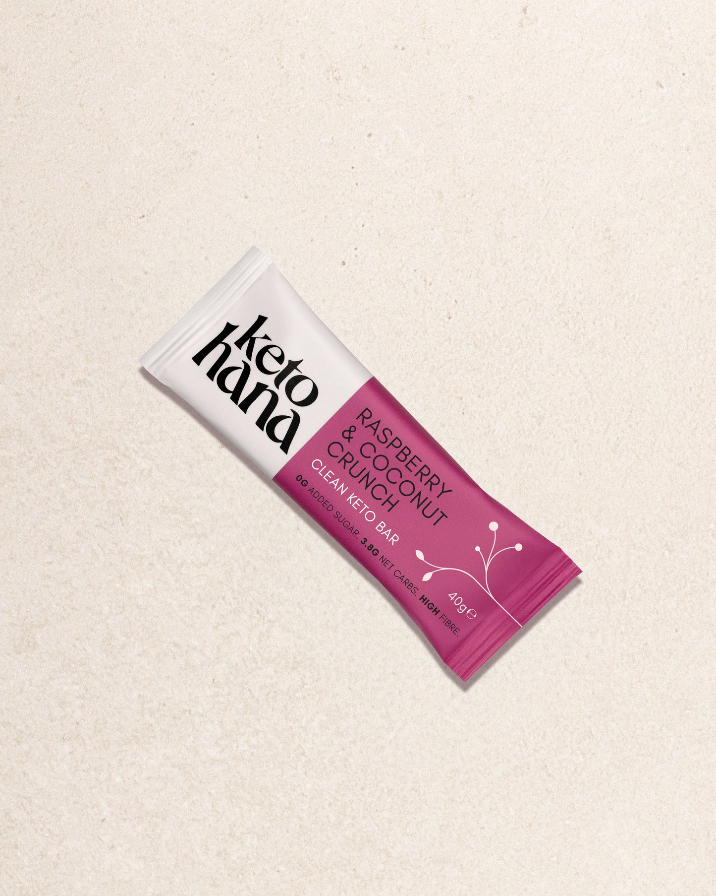 Clean Keto Crunch Bars | Raspberry & Coconut Crunch Bars (9 bars)
