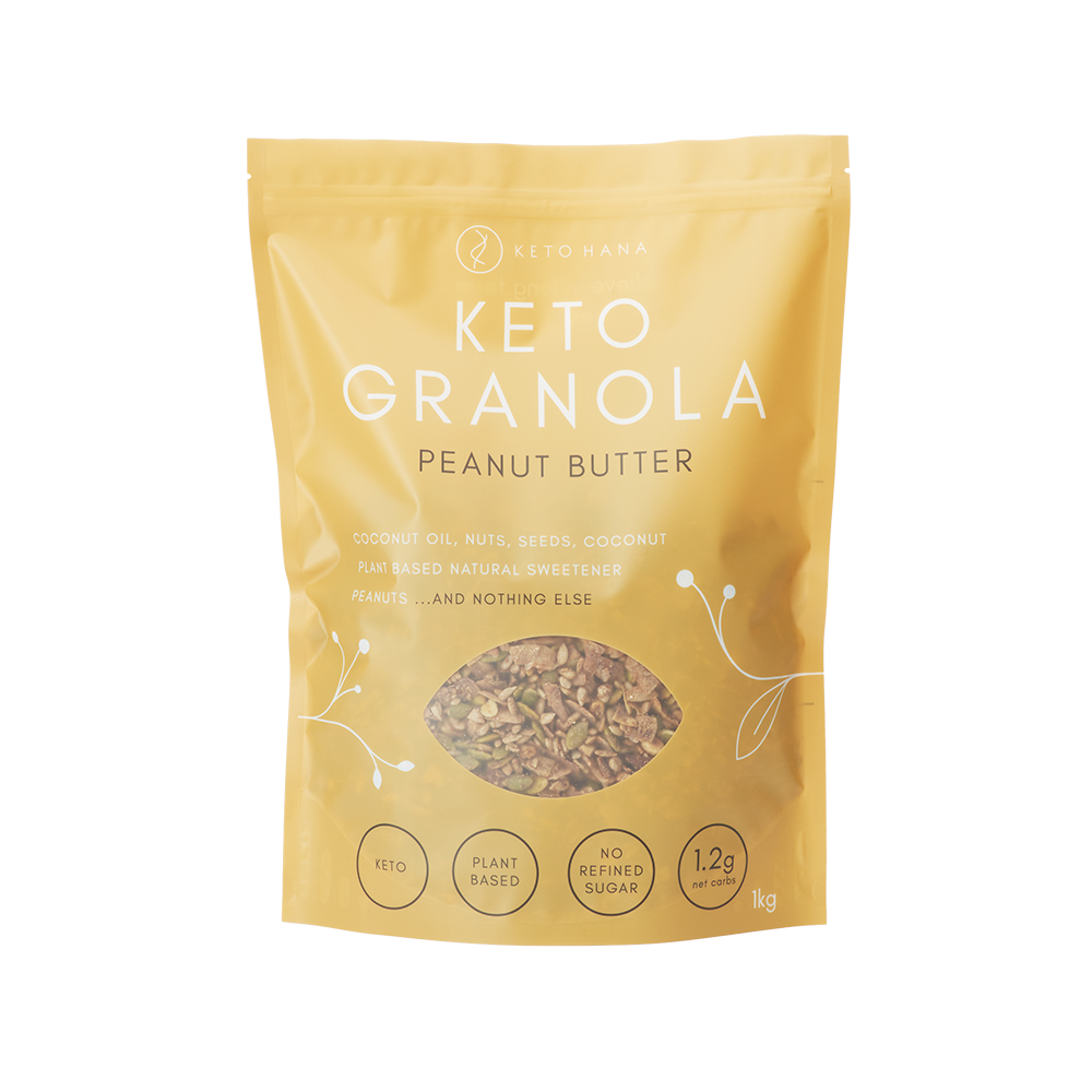 Peanut Butter Keto Granola 1kg bag