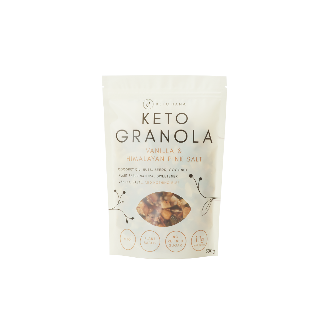 Vanilla and Himalayan Pink Salt Keto Granola