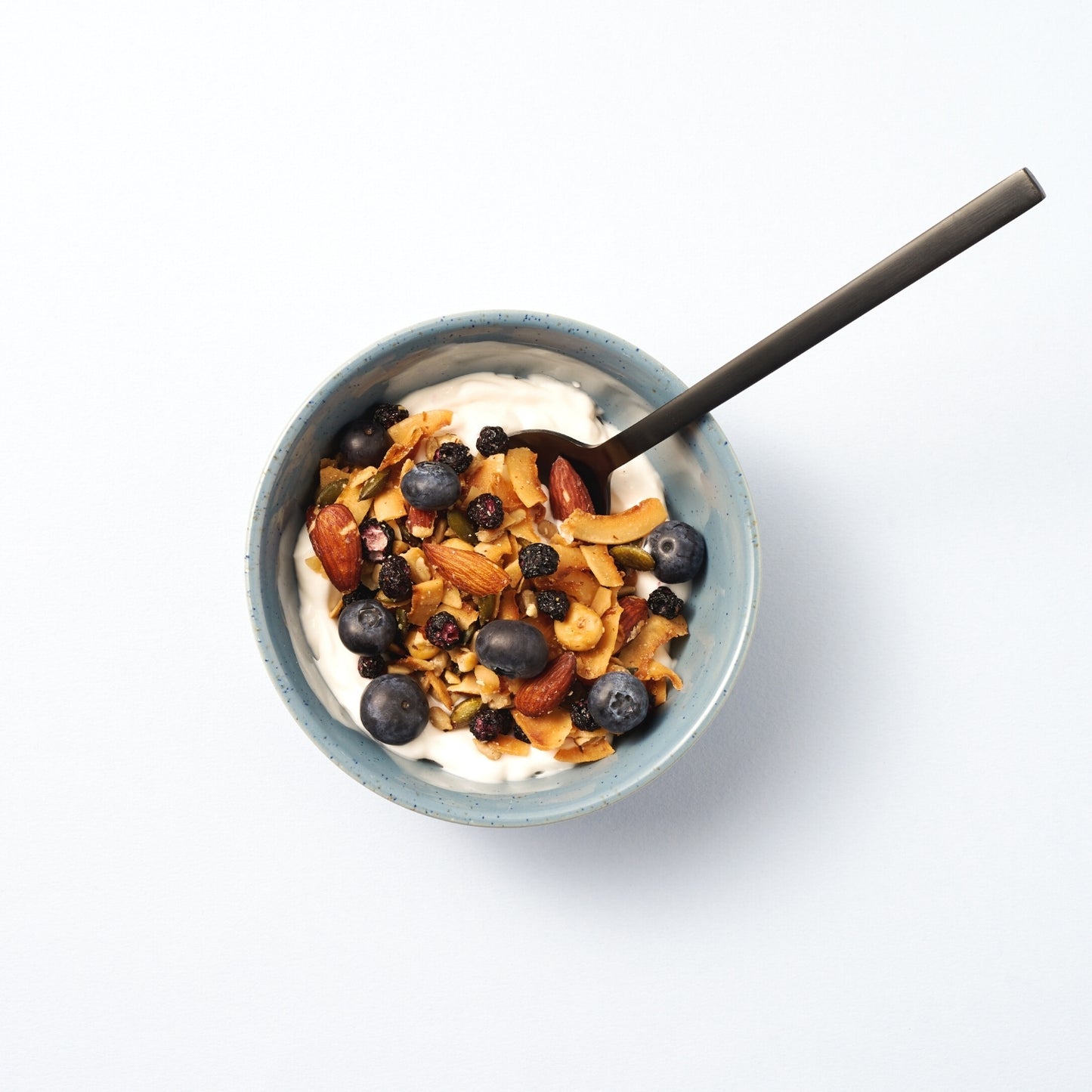 a bowl of keto hana granola with fruit