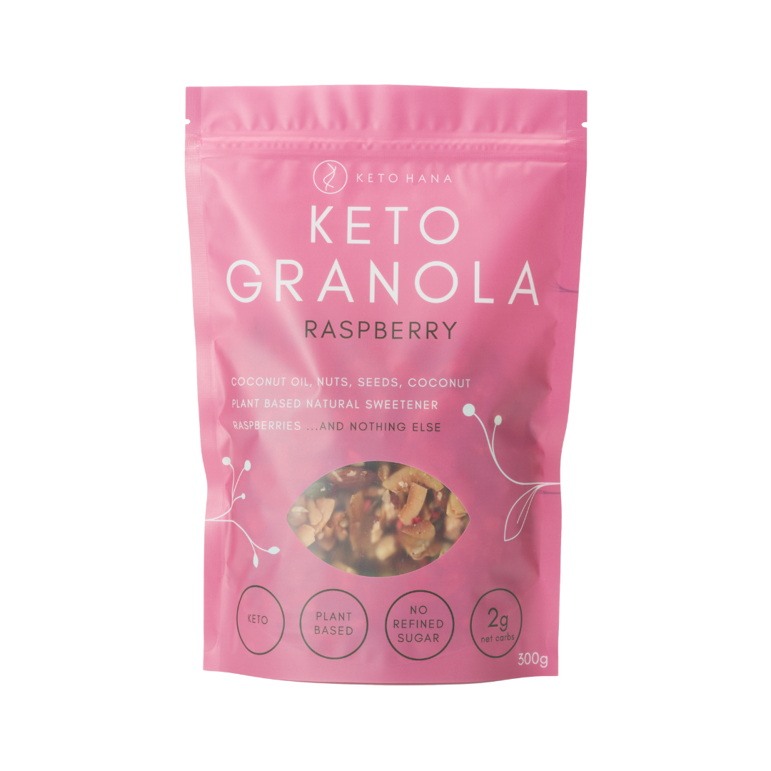 Raspberry Keto Granola