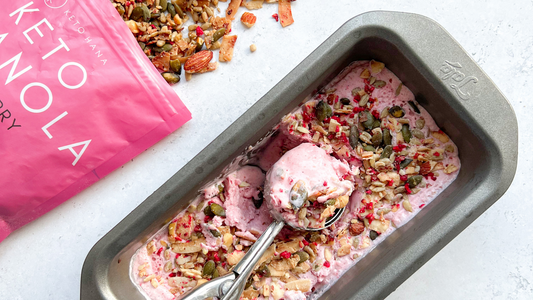 Raspberry Granola Ice Cream Recipe