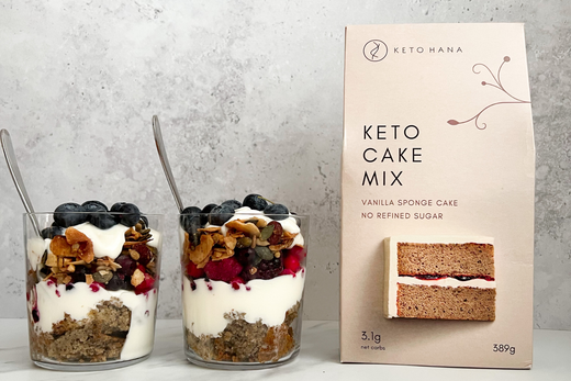 Mini Vanilla & Berry Trifles | Keto Hana Recipes