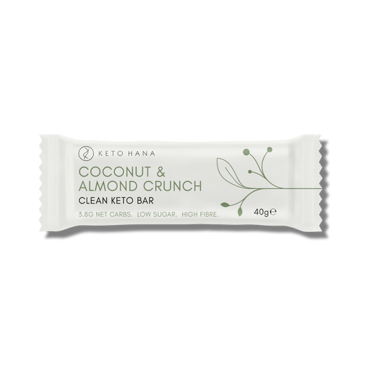 Clean Keto Crunch Bars | Coconut & Almond Crunch Bars (9 bars)