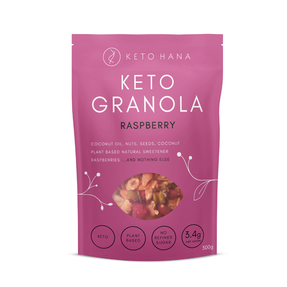 Raspberry Keto Granola