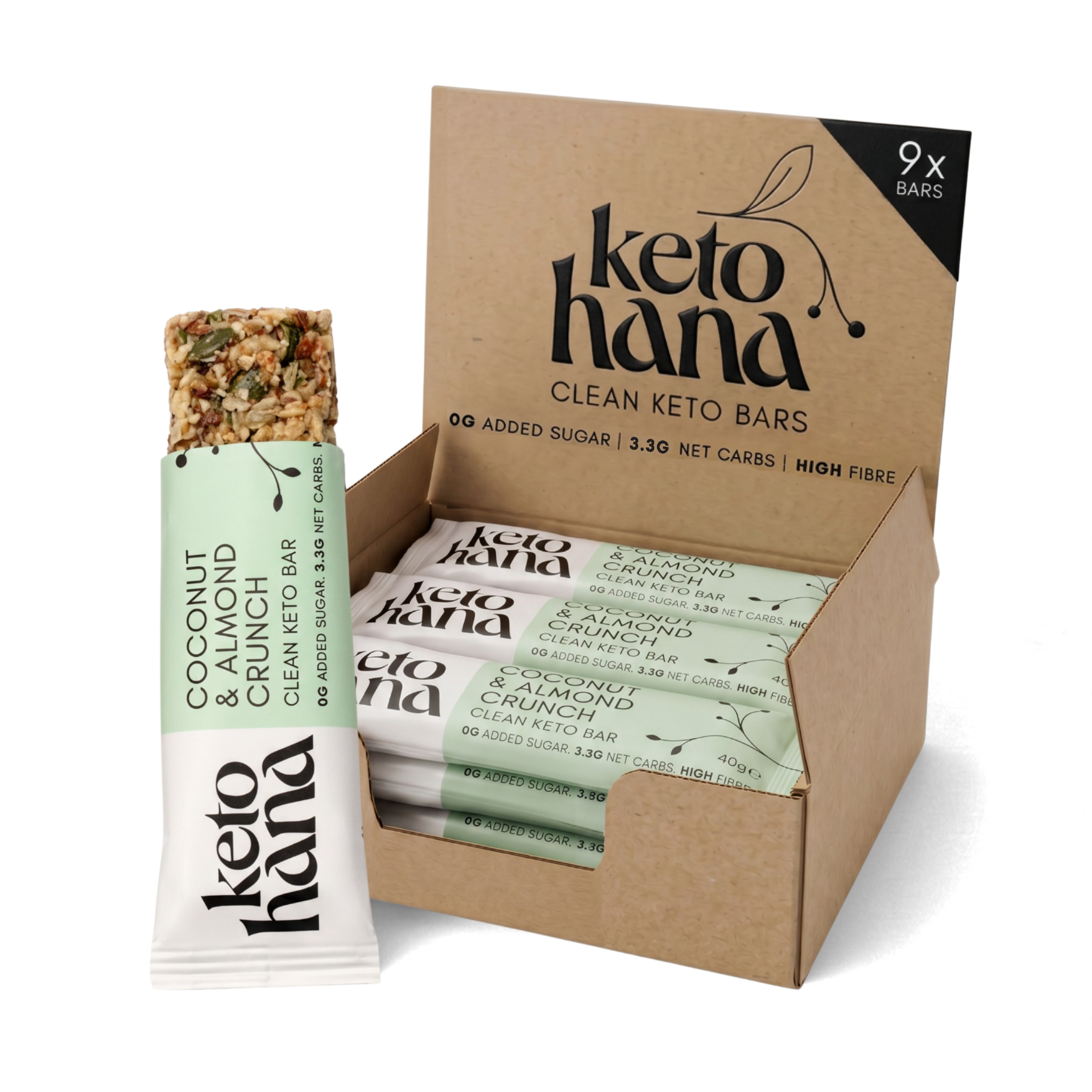 Clean Crunch Bars Coconut & Almond Crunch Bars