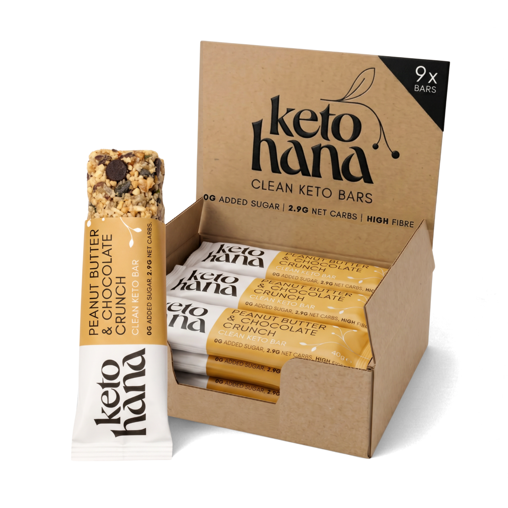 Clean Crunch Bars Peanut Butter & Chocolate Crunch