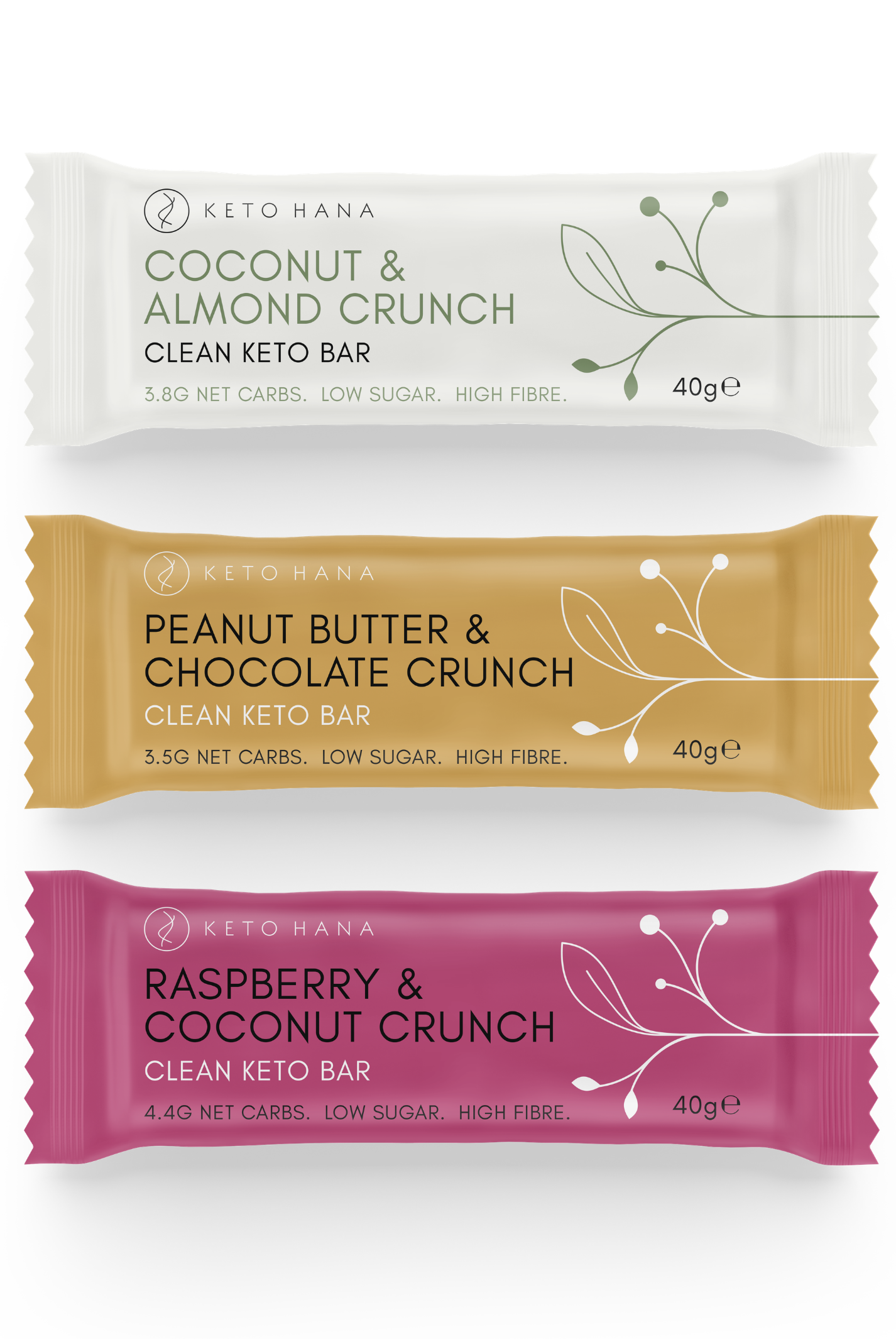 Clean Keto Crunch Bars | Variety Pack (9 bars)