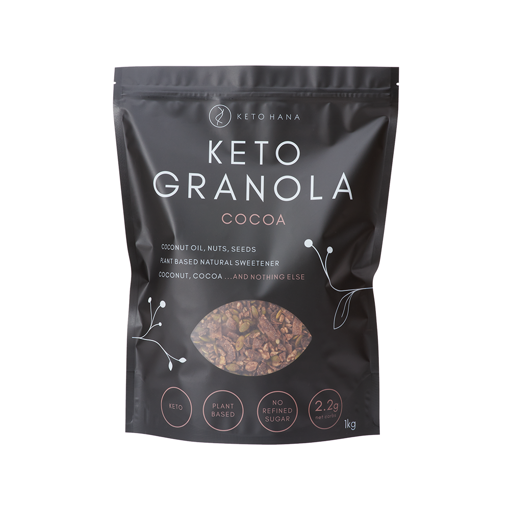 Cocoa Keto Granola 1kg bag